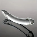 8.4in Clear Elegant Glass Crystal Dildo For Female Male Lesbian Gay