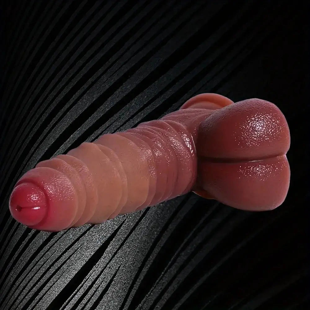 8.4in Liquid Silicone Monster Dildo Sex Toy Soft Flexible Fantasy Anal Dildo