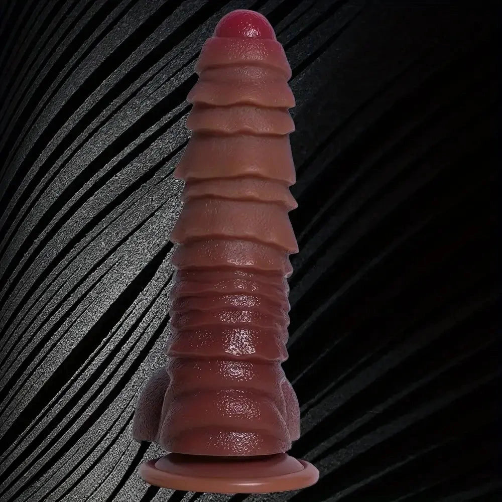 8.4in Liquid Silicone Monster Dildo Sex Toy Soft Flexible Fantasy Anal Dildo