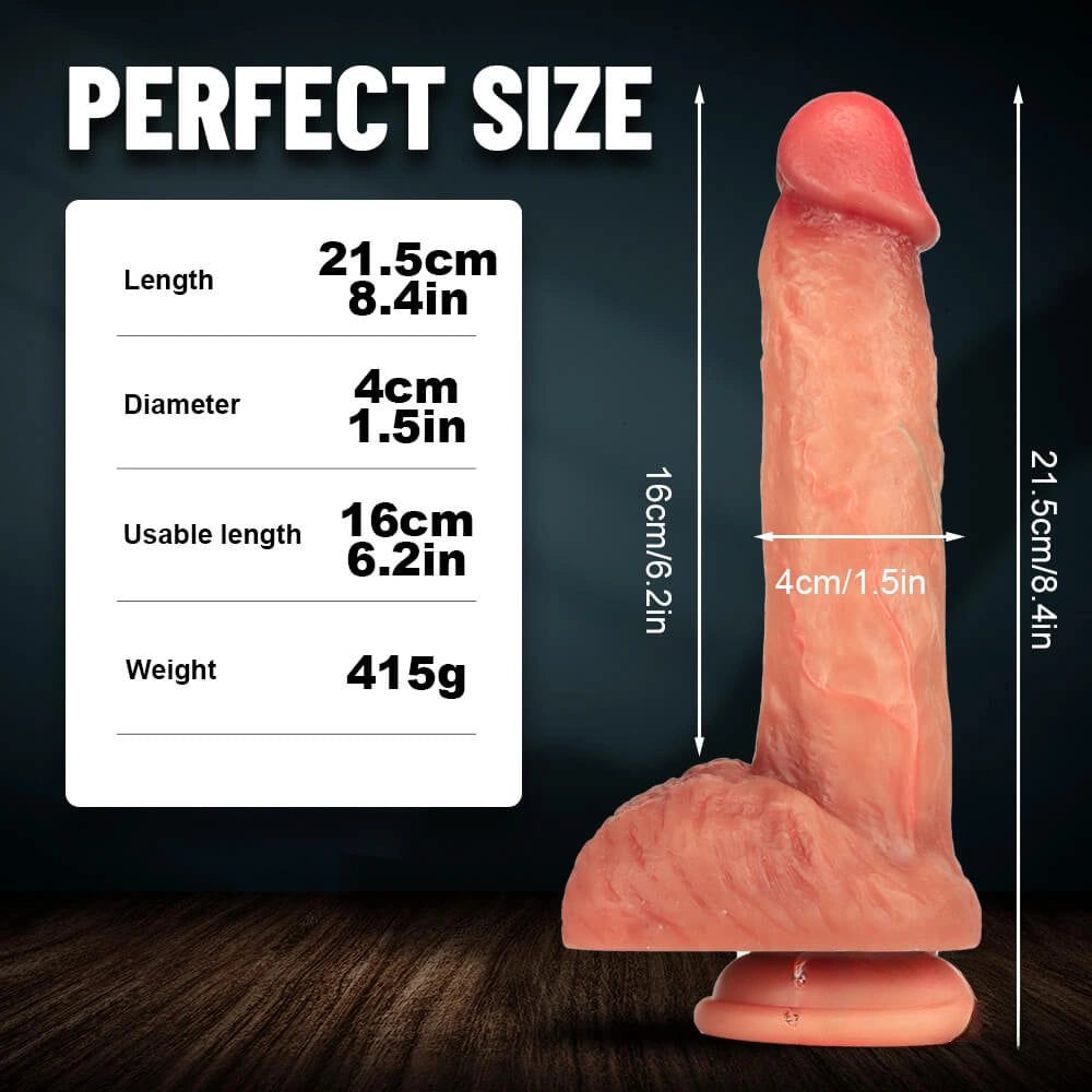 8.4in Waterproof Realistic Big Dildo For Lesbian Females Males