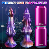 8.53in Fantasy Knot Tentacle Curved Head Silicone Dildo Prostate Massage