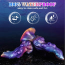 8.53in Fantasy Knot Tentacle Curved Head Silicone Dildo Prostate Massage