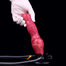 8.54in Fantasy Knotted Silicone Soft Big Dildo Ejaculating Penis Sex Toy