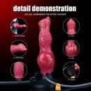 8.54in Fantasy Knotted Silicone Soft Big Dildo Ejaculating Penis Sex Toy