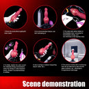 8.54in Fantasy Knotted Silicone Soft Big Dildo Ejaculating Penis Sex Toy
