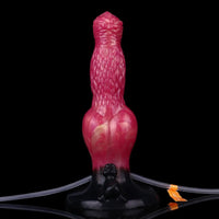 8.54in Fantasy Knotted Silicone Soft Big Dildo Ejaculating Penis Sex Toy