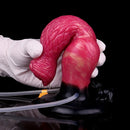 8.54in Fantasy Knotted Silicone Soft Big Dildo Ejaculating Penis Sex Toy