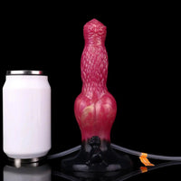 8.54in Fantasy Knotted Silicone Soft Big Dildo Ejaculating Penis Sex Toy