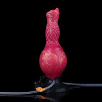 8.54in Fantasy Knotted Silicone Soft Big Dildo Ejaculating Penis Sex Toy