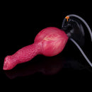 8.54in Fantasy Knotted Silicone Soft Big Dildo Ejaculating Penis Sex Toy