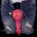 8.54in Fantasy Knotted Silicone Soft Big Dildo Ejaculating Penis Sex Toy