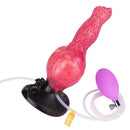 8.54in Fantasy Knotted Silicone Soft Big Dildo Ejaculating Penis Sex Toy