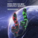 8.54in Fantasy Silicone Soft Handle Dildo Alien Penis Skin-Friendly Dildo
