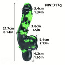 8.54in Fantasy Silicone Soft Handle Dildo Alien Penis Skin-Friendly Dildo