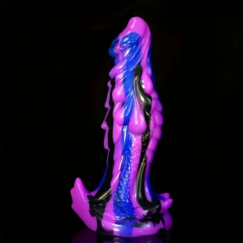 8.56in Large Animal Dragon Odd Silicone Soft Dildo Prostate Massager