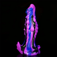 8.56in Large Animal Dragon Odd Silicone Soft Dildo Prostate Massager