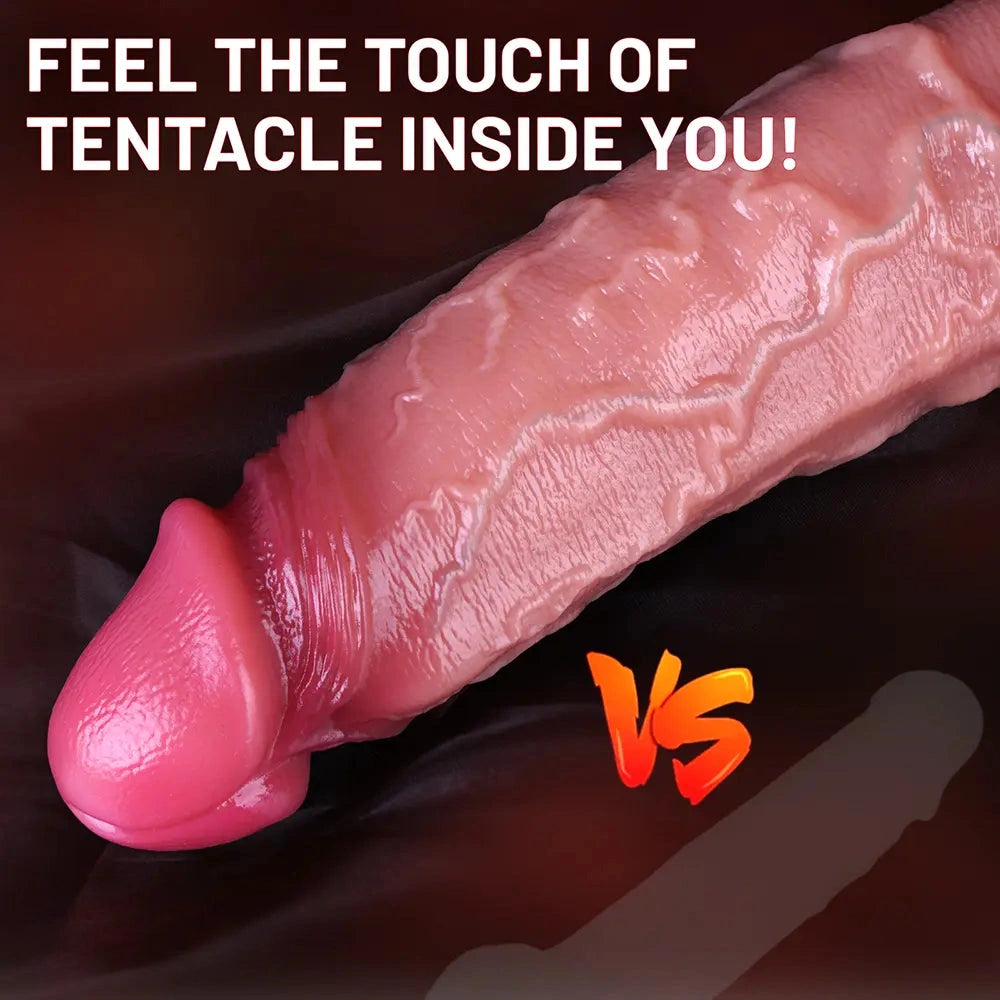 8.58in 10.43in Dual-Density Cosmetic Penis Realistic Silicone Soft Dildo