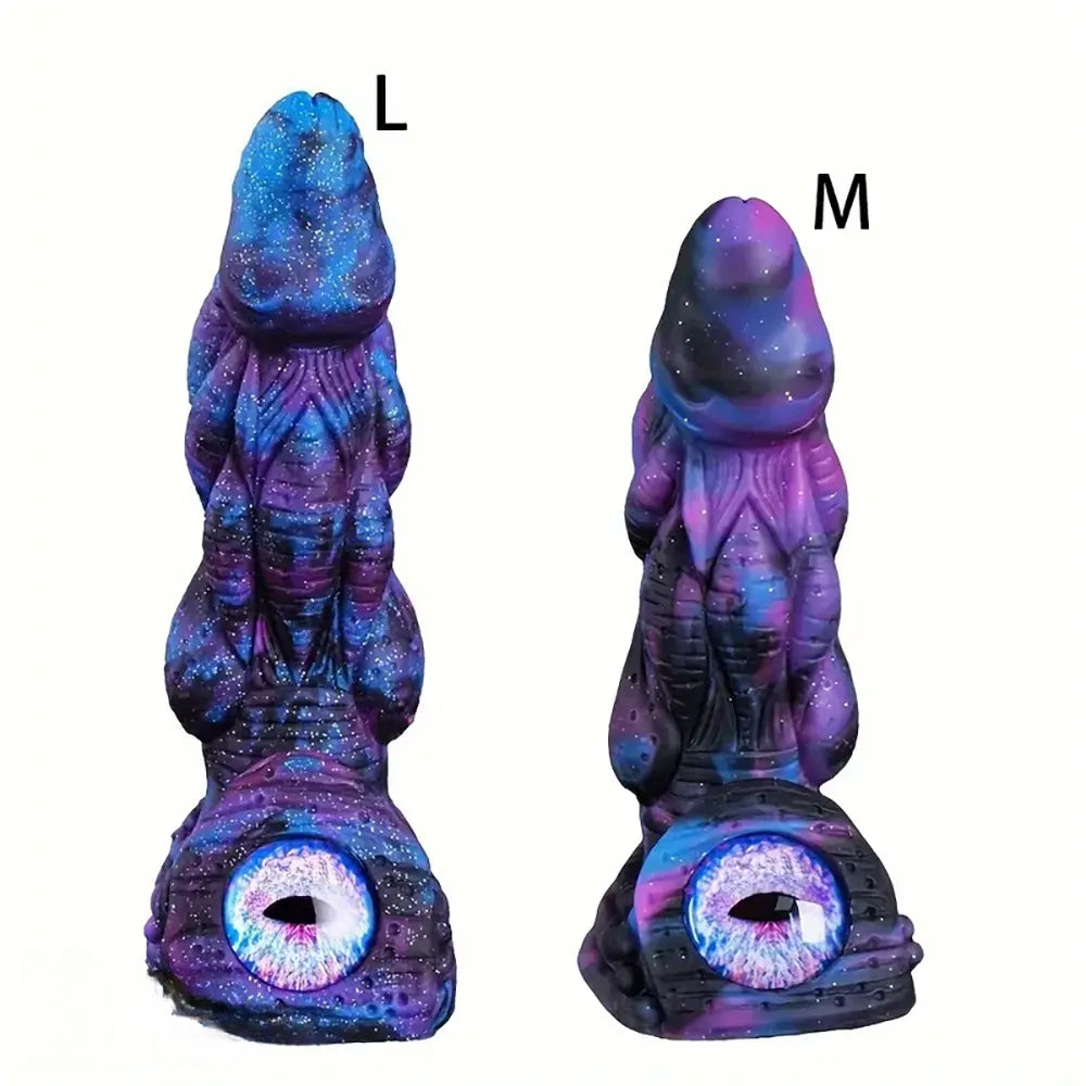 8.58in 9.2in 11in Silicone Fantasy Monster Big Dildo With Real Double Eyes