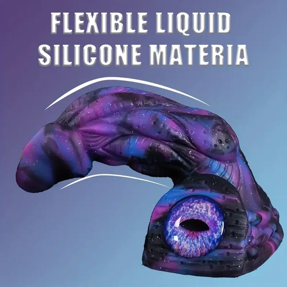 8.58in 9.2in 11in Silicone Fantasy Monster Big Dildo With Real Double Eyes