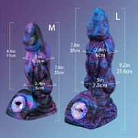 8.58in 9.2in 11in Silicone Fantasy Monster Big Dildo With Real Double Eyes
