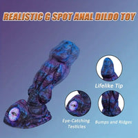 8.58in 9.2in 11in Silicone Fantasy Monster Big Dildo With Real Double Eyes