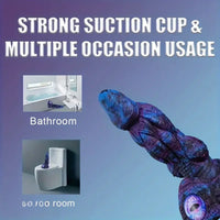 8.58in 9.2in 11in Silicone Fantasy Monster Big Dildo With Real Double Eyes