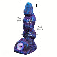 8.58in 9.2in 11in Silicone Fantasy Monster Big Dildo With Real Double Eyes