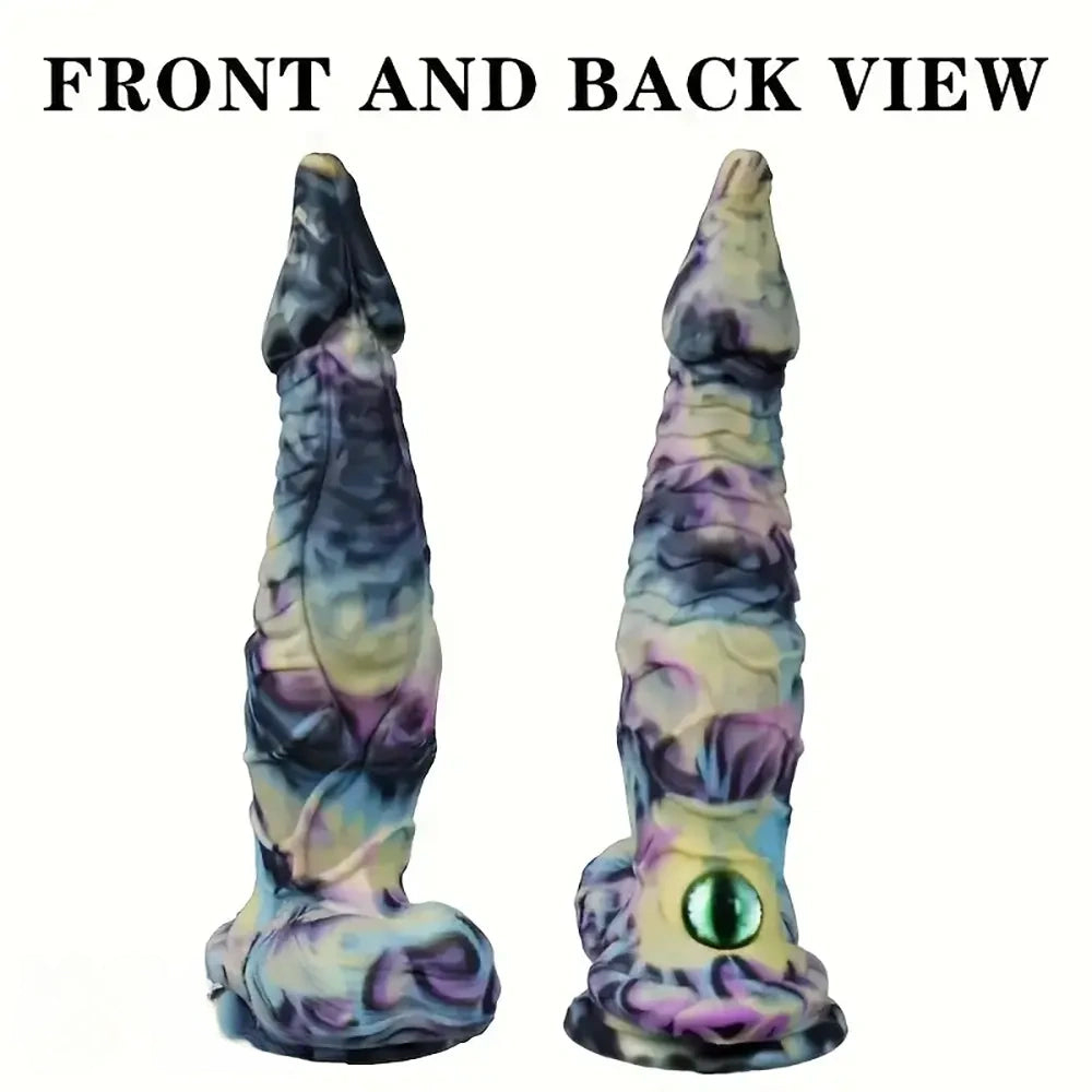 8.58in 9.2in 11in Silicone Fantasy Monster Big Dildo With Real Double Eyes