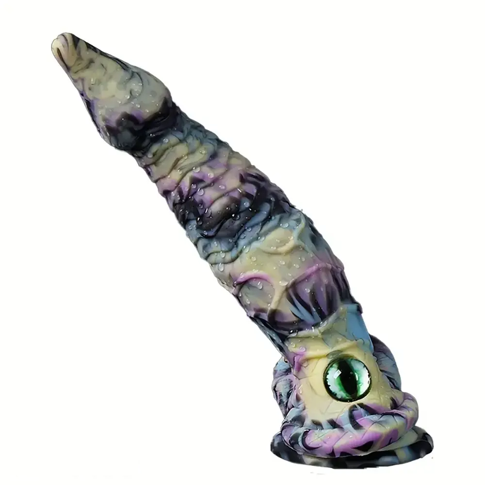 8.58in 9.2in 11in Silicone Fantasy Monster Big Dildo With Real Double Eyes