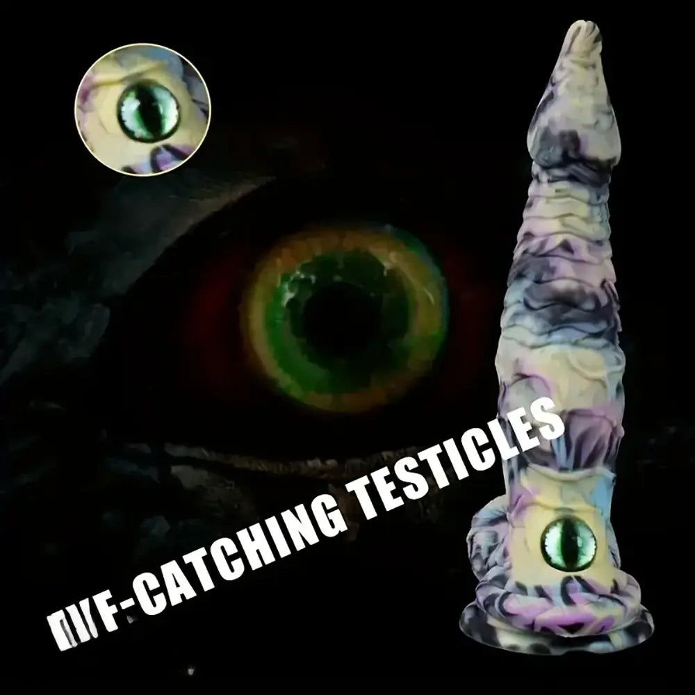 8.58in 9.2in 11in Silicone Fantasy Monster Big Dildo With Real Double Eyes