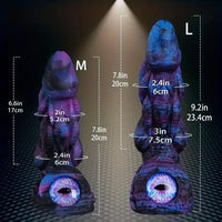 8.58in 9.2in 11in Silicone Fantasy Monster Big Dildo With Real Double Eyes