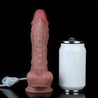 8.58in Dual Layer Highquality Material Silicone Strap on Ejaculating Dildo