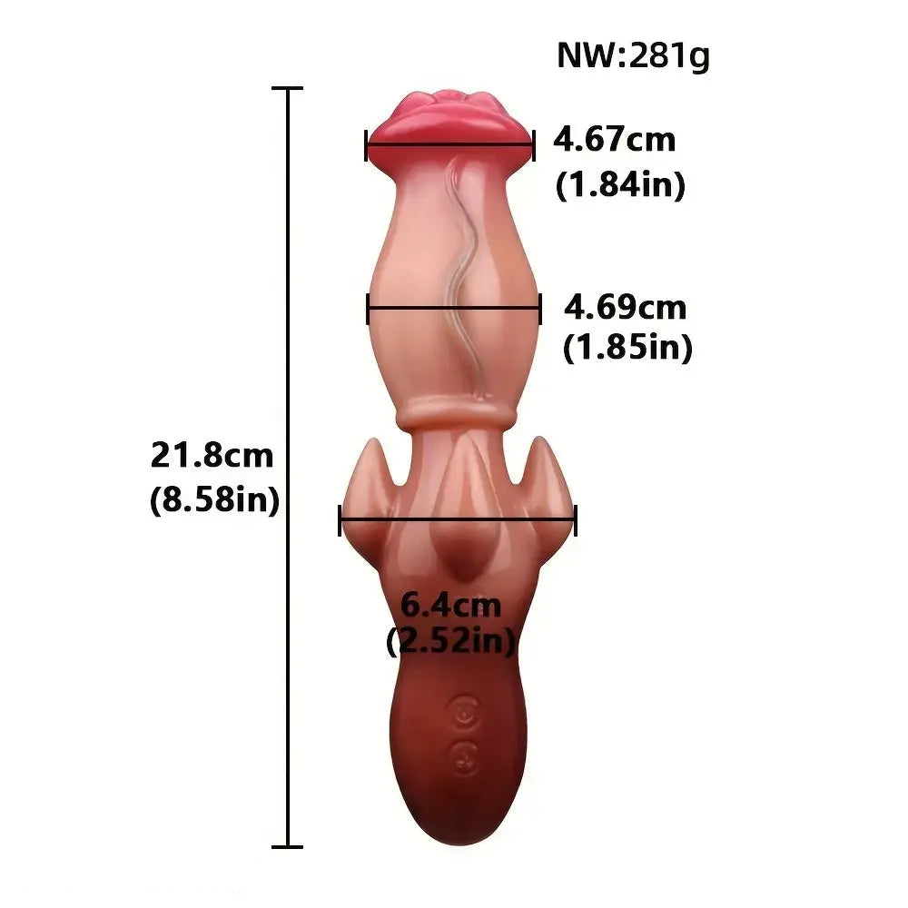 8.58in Liquid Silicone Pleasure Male Female Masturbation Fantasy Real Dildo