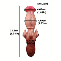 8.58in Liquid Silicone Pleasure Male Female Masturbation Fantasy Real Dildo
