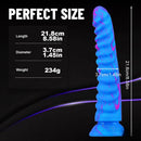 8.58in Multi-colorful Dragon Double Layer Dildo Thick Big Dildo