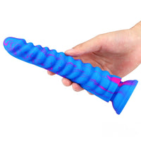 8.58in Multi-colorful Dragon Double Layer Dildo Thick Big Dildo