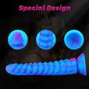 8.58in Multi-colorful Dragon Double Layer Dildo Thick Big Dildo