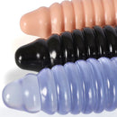 8.58in PVC Threaded Butt Plug Dildo with Suction Cup Prostate Massage