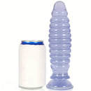 8.58in PVC Threaded Butt Plug Dildo with Suction Cup Prostate Massage