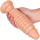 8.58in PVC Threaded Butt Plug Dildo with Suction Cup Prostate Massage