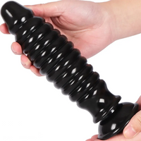 8.58in PVC Threaded Butt Plug Dildo with Suction Cup Prostate Massage