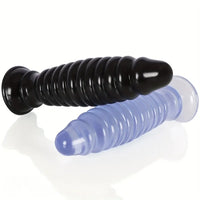 8.58in PVC Threaded Butt Plug Dildo with Suction Cup Prostate Massage