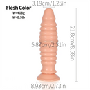 8.58in PVC Threaded Butt Plug Dildo with Suction Cup Prostate Massage