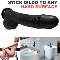 8.58in Remote Control Thrusting Vibrating Heating Dildo For Sex Stimulation