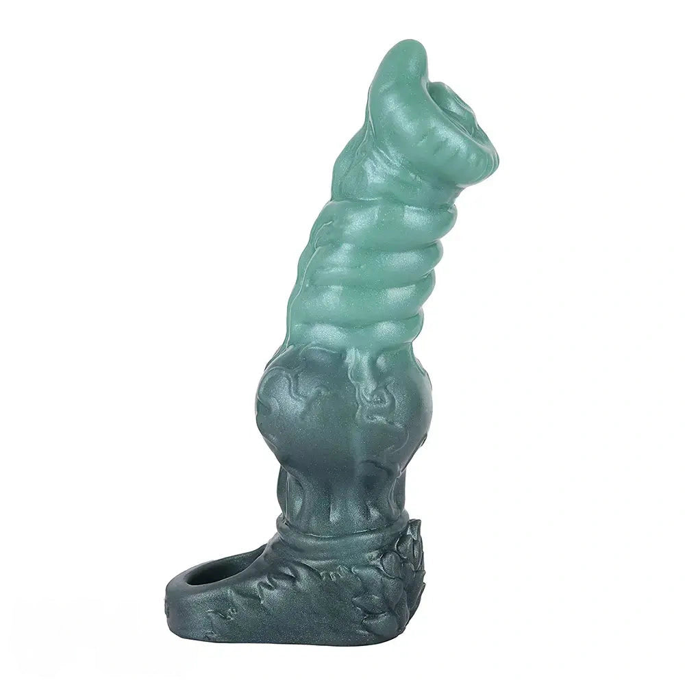 8.58in Wolf Animal Knot Hollow Penis Sleeve Dildo Penis Enlargement Sleeve