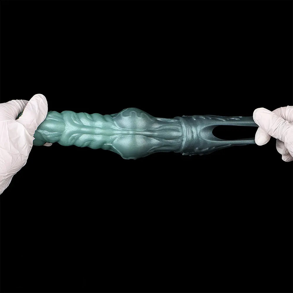 8.58in Wolf Animal Knot Hollow Penis Sleeve Dildo Penis Enlargement Sleeve