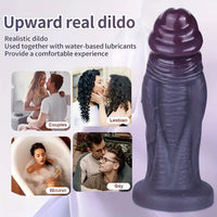 8.5in 10.23in 11.22in Big Ebony Penis With Realistic Touch Thick Dildo