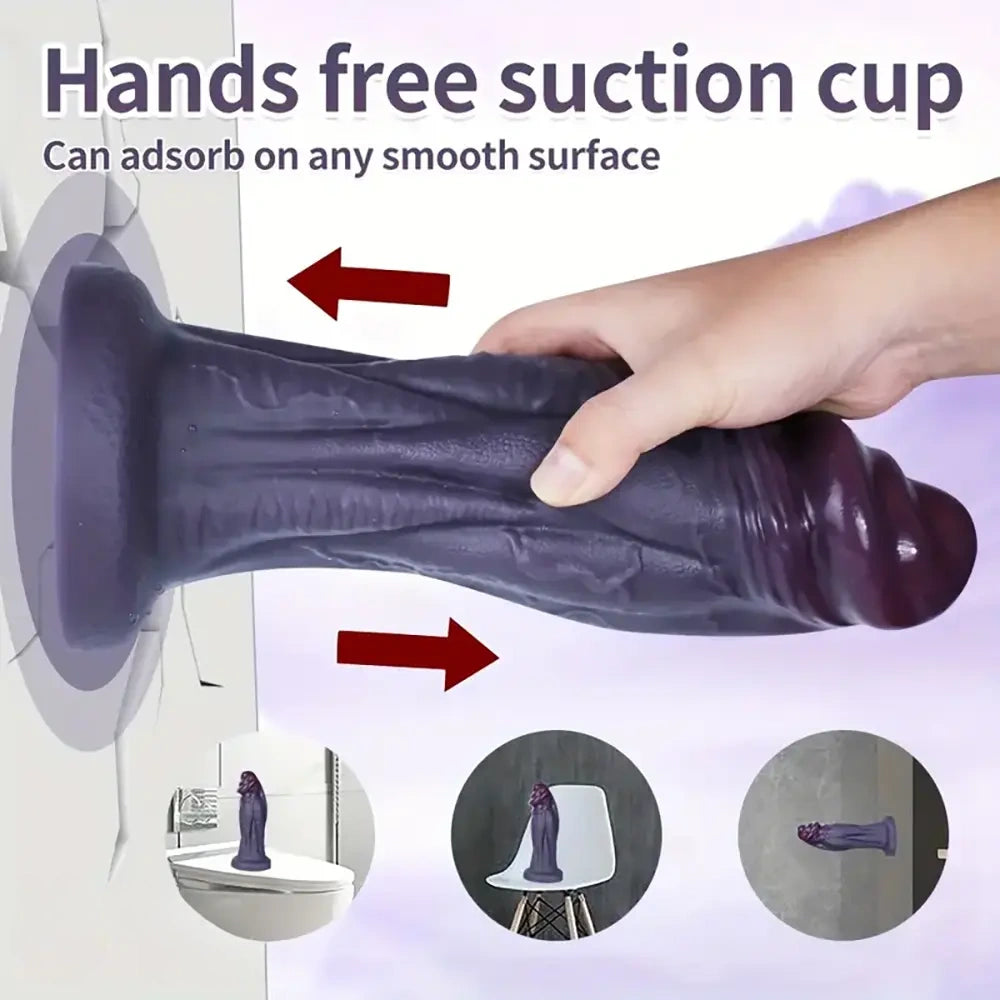 8.5in 10.23in 11.22in Big Ebony Penis With Realistic Touch Thick Dildo