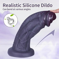 8.5in 10.23in 11.22in Big Ebony Penis With Realistic Touch Thick Dildo