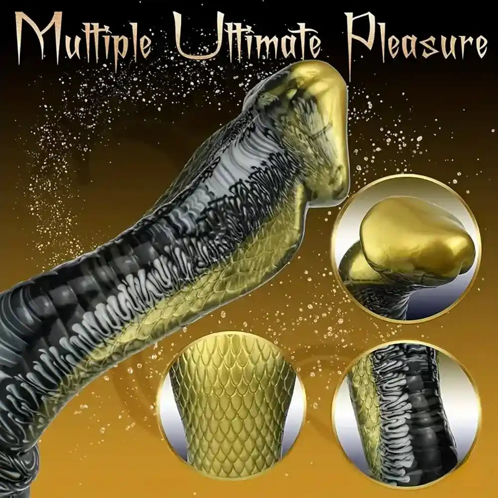 8.5in Big Silicone Soft Monster Animal Snake Dildo For Vagina Prostate
